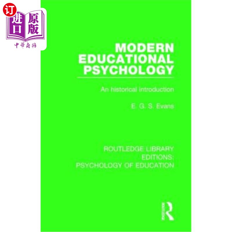 海外直订Modern Educational Psychology: An Historical Introduction 现代教育心理学:历史导论