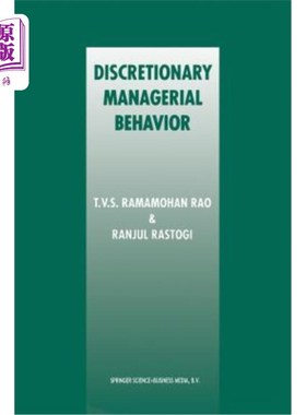 海外直订Discretionary Managerial Behavior 自主经营行为