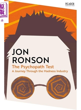 逃离疯人院 TED心理学家的疯狂之旅 The Psychopath Test 英文原版 Jon Ronson【中商原版】
