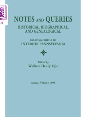海外直订Notes and Queries: Historical, Biographical, and Genealogical, Relating Chiefly  注释和查询:历史的，传记的
