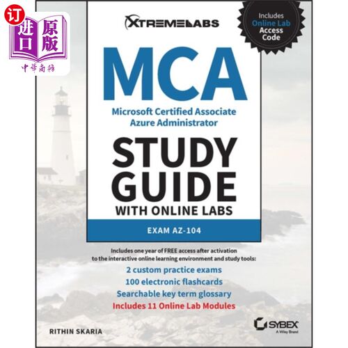 海外直订MCA Microsoft Certified Associate Azure Administ... MCA微软认证助理Azure管理员学习指南与在线实验室:考试AZ-1