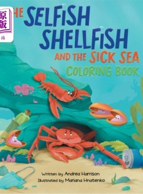 海外直订The Selfish Shellfish and the Sick Sea Coloring Book 《自私的贝类和病态的海》涂色书