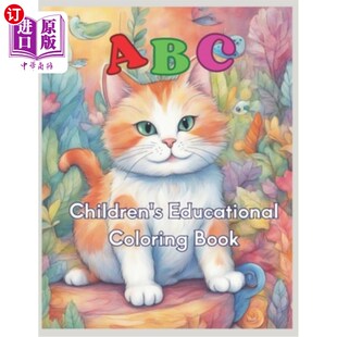 Children Book Coloring ABC：儿童教育涂色书 Educational 海外直订ABC