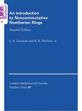 海外直订An Introduction to Noncommutative Noetherian Rings 非交换Noetherian环的介绍