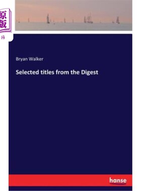 海外直订Selected titles from the Digest 选自《文摘》的标题