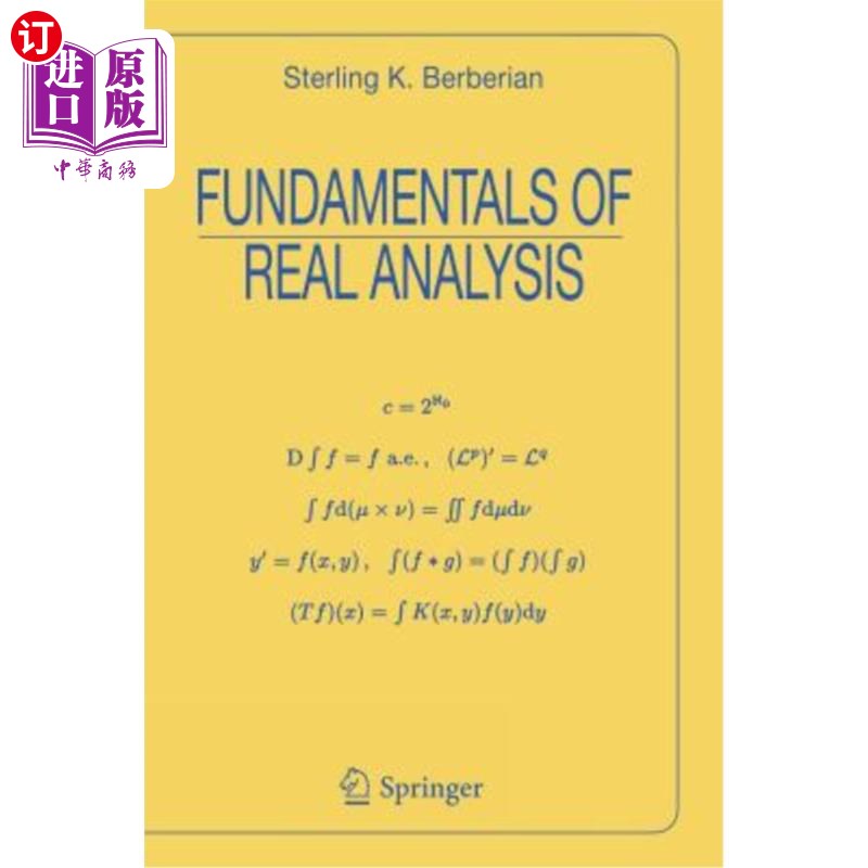 海外直订Fundamentals of Real Analysis 真实分析基础