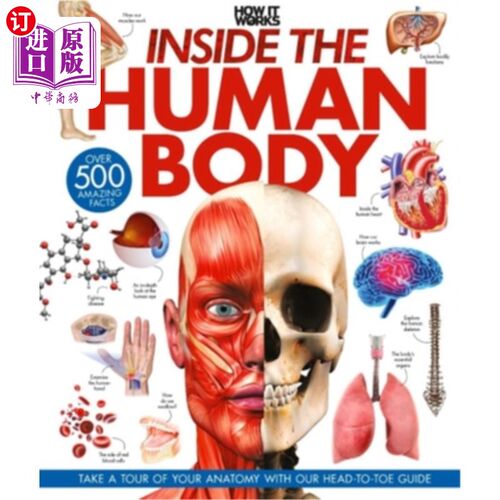 海外直订Inside the Human Body: A Complete Guide to How We Work 人体内部：我们如何工作的完整指南