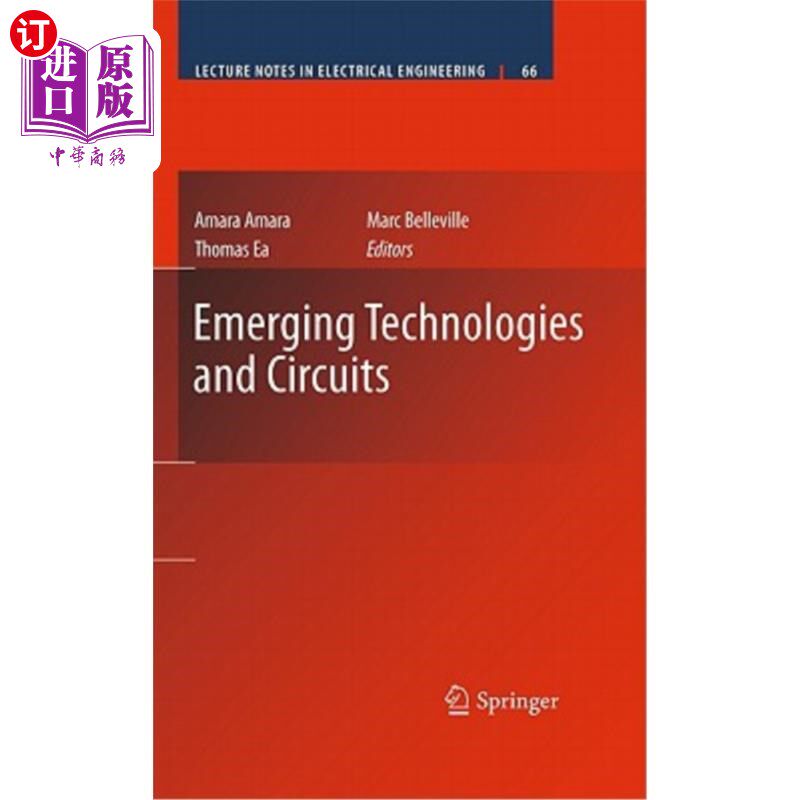 海外直订Emerging Technologies and Circuits 新兴技术与电路