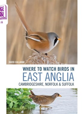 海外直订Where to Watch Birds in East Anglia 在东英吉利哪里可以看鸟