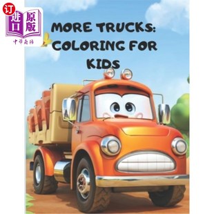 Truck Kids Coloring for 更多儿童卡车涂色书 Book 海外直订More