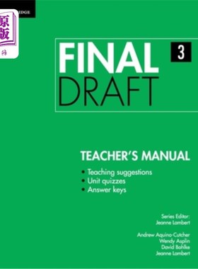 海外直订Final Draft Level 3 Teacher's Manual 三级教师手册终稿