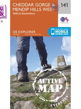 海外直订Cheddar Gorge and Mendip Hills West 切达峡谷和门迪普山西部