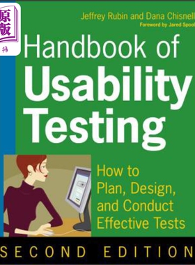 现货 可用性测试 Handbook of Usability Testing 英文原版 Jeffrey Rubin 中商原版