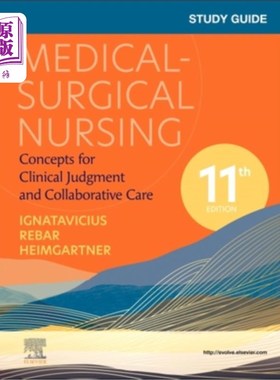海外直订医药图书Study Guide for Medical-Surgical Nursing: Concepts for Clinical Judgment and Col 内外科护理学习指南