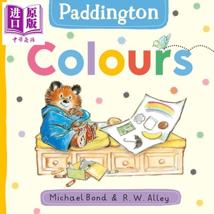 预售 帕丁顿熊 颜色学习 Paddington Colours 英文原版 幼儿纸板书 儿童绘本 早教认知识物 亲子图画书 进口低幼童书【中商原版】