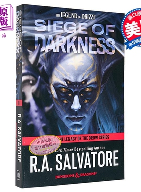 预售 黑暗围攻 龙与地下城 黑暗精灵遗产系列第3部 Siege of Darkness 英文原版 RA Salvatore 奇幻流行小说【中商原版】