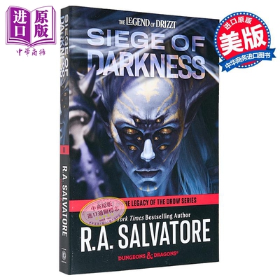 预售 黑暗围攻 龙与地下城 黑暗精灵遗产系列第3部 Siege of Darkness 英文原版 RA Salvatore 奇幻流行小说【中商原版】