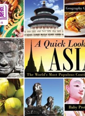 海外直订A Quick Look at Asia: The World's Most Populous Continent - Geography Grade 3 Ch 快速一瞥亚洲:世界上人口最