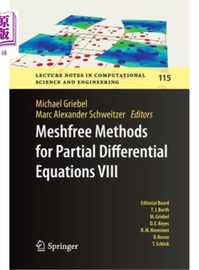 海外直订Meshfree Methods for Partial Differential Equations VIII 偏微分方程的无网格方法VIII