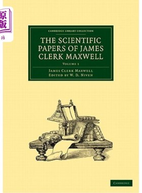 海外直订The Scientific Papers of James Clerk Maxwell 詹姆斯·克拉克·麦克斯韦的科学论文