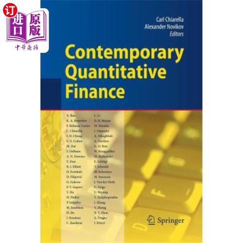 海外直订Contemporary Quantitative Finance: Essays in Honour of Eckhard Platen 当代定量金融：纪念埃克哈德·普莱坦的文章