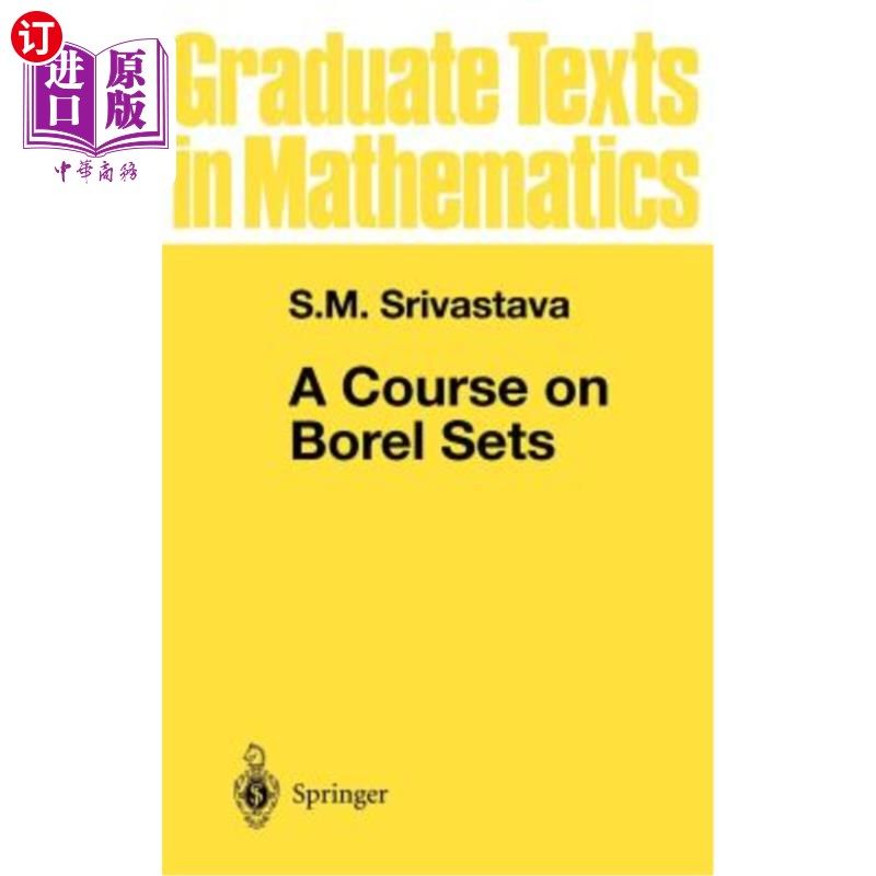 海外直订A Course on Borel Sets 关于Borel集合的课程