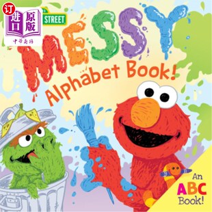 乱七八糟 Alphabet 书 一本ABC 字母书 ABC Book Messy 海外直订The