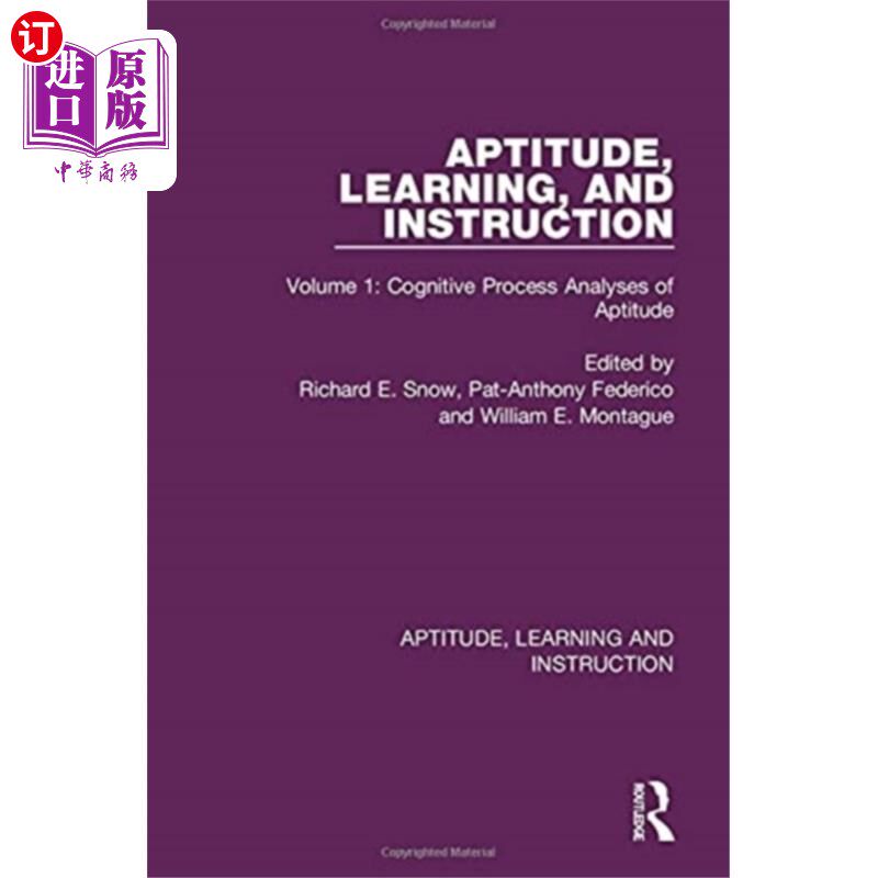 海外直订Aptitude, Learning, and Instruction 资质、学习和指导