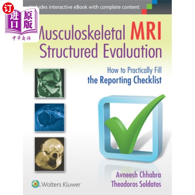 海外直订医药图书Musculoskeletal MRI Structured Evaluation 肌肉骨骼MRI结构评估