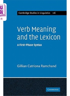 海外直订Verb Meaning and the Lexicon: A First Phase Syntax 动词意义与词汇：一阶段语法