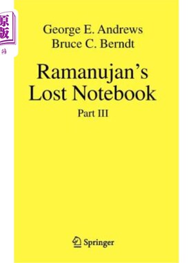 海外直订Ramanujan's Lost Notebook: Part III 拉马努扬遗失笔记本：第三部分
