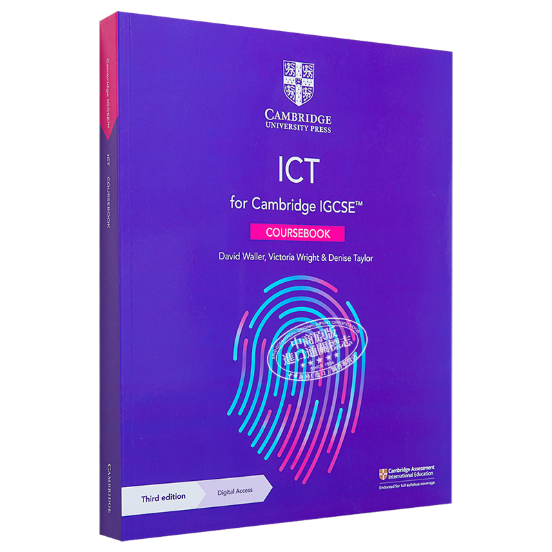 现货 Cambridge IGCSE ICT Coursebook 正版剑桥国际预科课程计算机课程课本带线上账号 英文原版进口教材【中商原版】