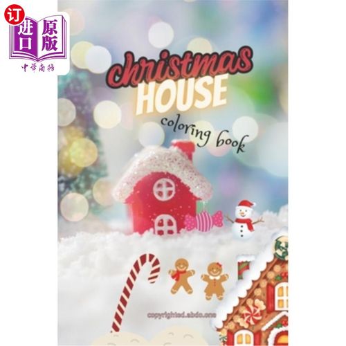 海外直订医药图书christmas house: Gingerbread House Coloring 圣诞屋：姜饼屋着色