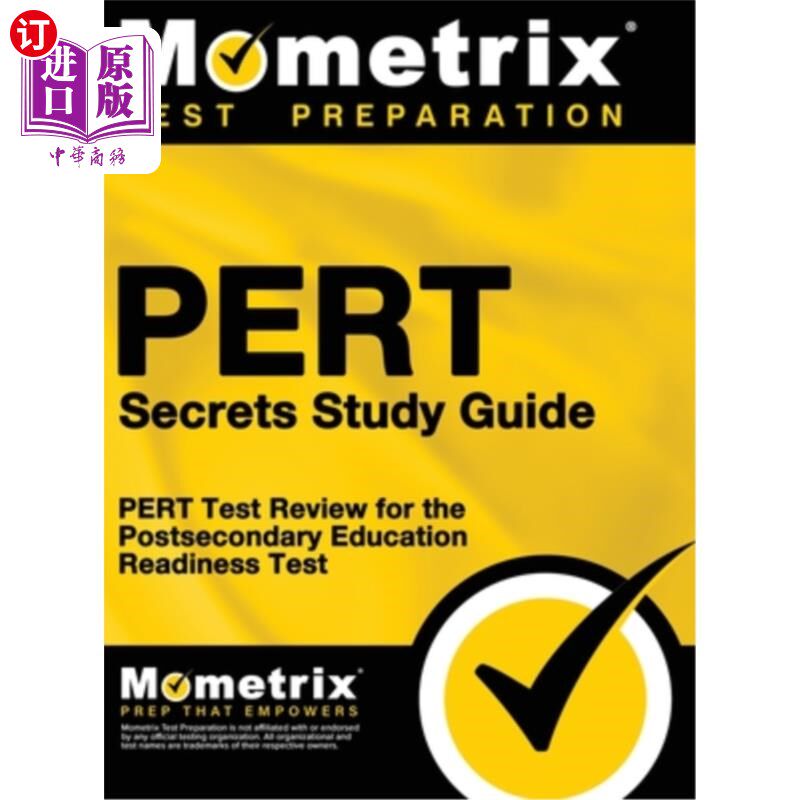 海外直订PERT Secrets: PERT Test Review for the Postsecondary Education Readiness Test PERT考试的秘密:为高等教育准备