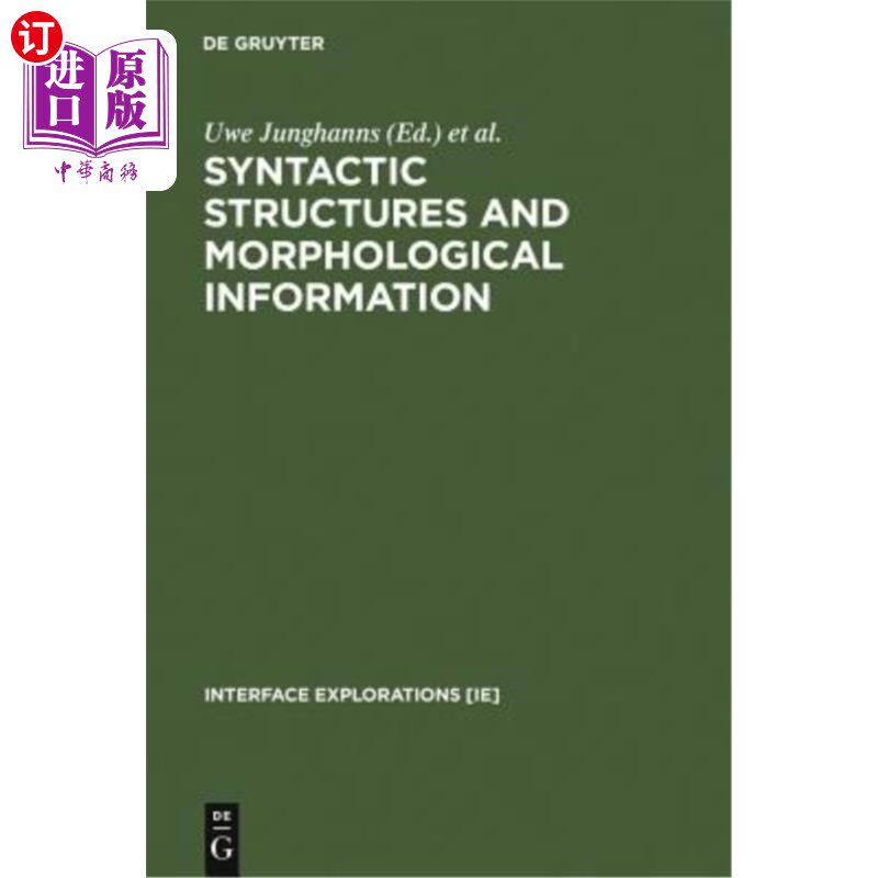 海外直订Syntactic Structures and Morphological Information 句法结构与形态信息