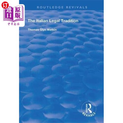 海外直订Italian Legal Tradition 意大利法律传统