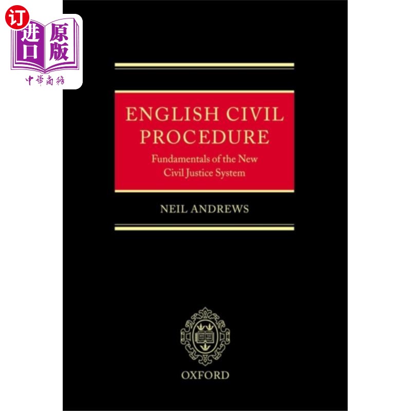 海外直订English Civil Procedure 英国民事诉讼程序