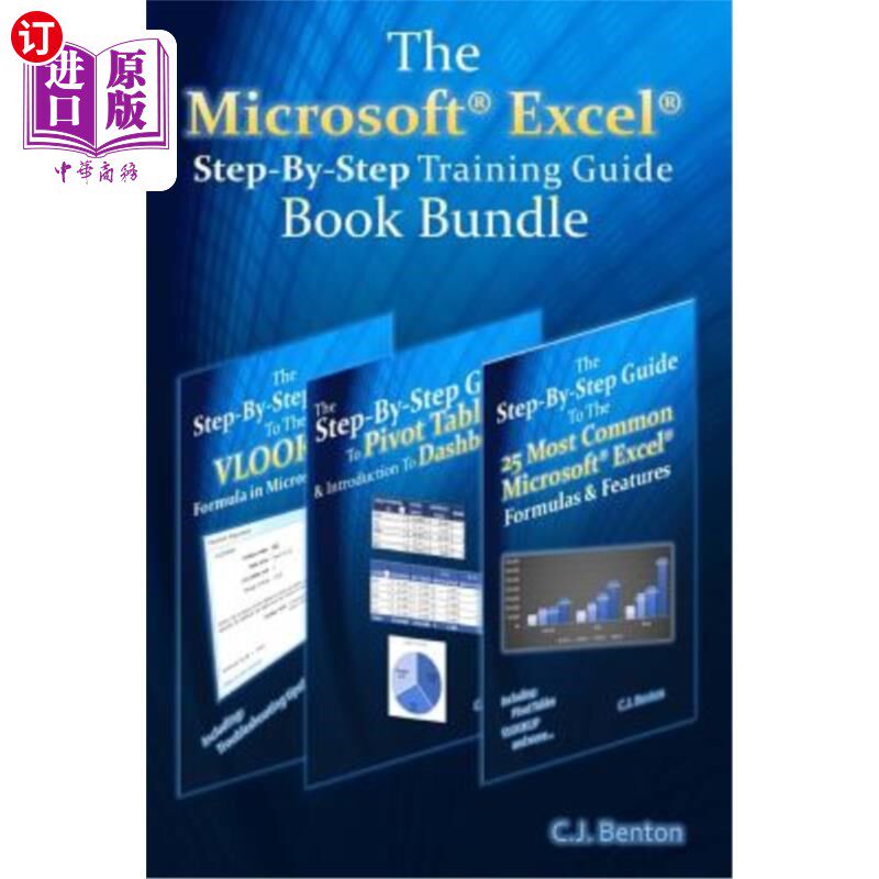 海外直订The Microsoft Excel Step-By-Step Training Guide Book Bundle Microsoft Excel逐步培训指南捆绑包