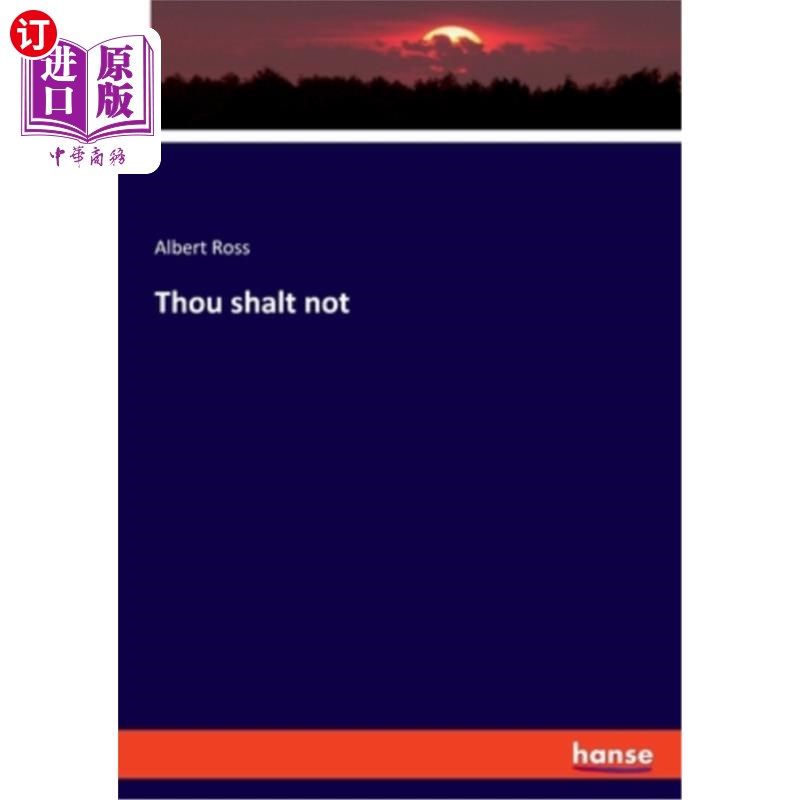 海外直订Thou shalt not 你不可