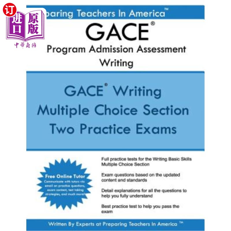 海外直订Gace Writing Program Admission Assessment: Gace Basic Skills Exam -Writing 202 P Gace写作课程入学