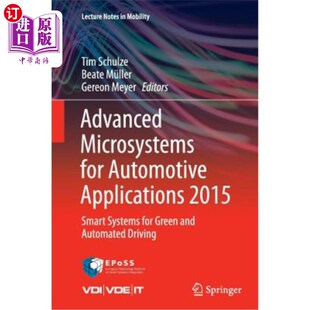 2015年汽车应用先进微系统： Smart Microsystems for Automotive 海外直订Advanced Systems 2015 Applications Green