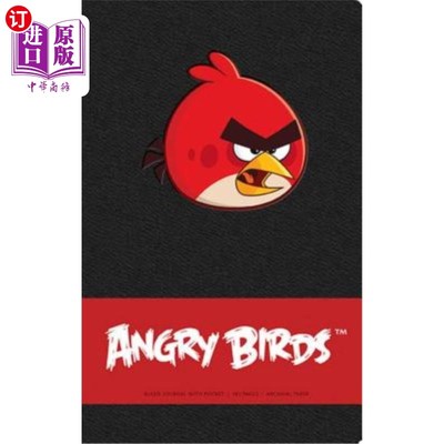 海外直订Angry Birds Hardcover Ruled Journal 《愤怒的小鸟》精装版