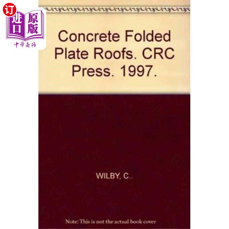 海外直订Concrete Folded Plate Roofs 混凝土折板屋面