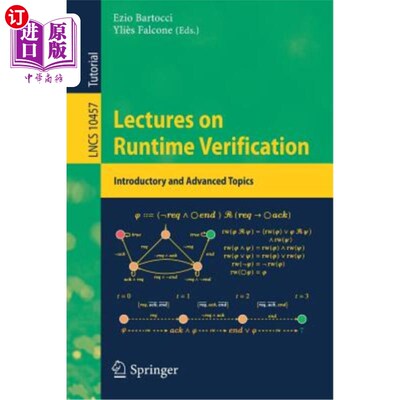 海外直订Lectures on Runtime Verification: Introductory and Advanced Topics 运行时验证讲座：介绍性和高级主题