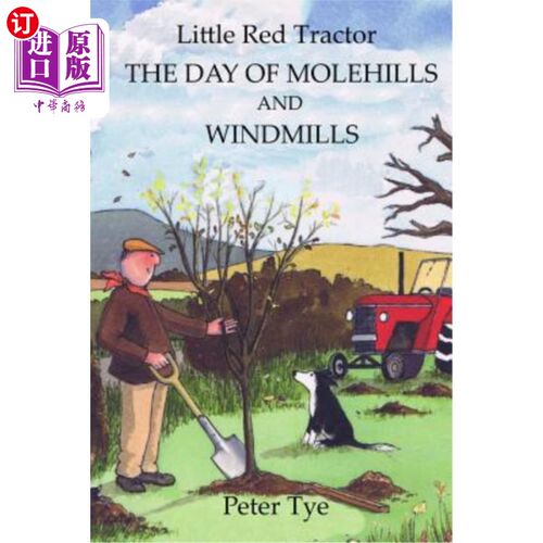 海外直订Little Red Tractor - The Day of Molehills and Windmills 红色小拖拉机——鼹鼠山和风车的日子