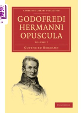 海外直订拉丁语 Godofredi Hermanni Opuscula 戈多弗雷迪·赫尔曼尼·奥普斯库拉