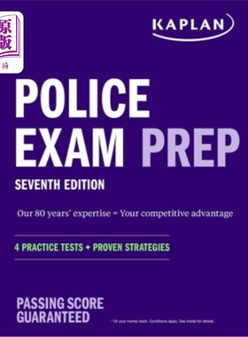 海外直订Police Exam Prep 7th Edition: 4 Practice Tests + Proven Strategies 警察考试准备第7版:4练习测试+已证明的策略