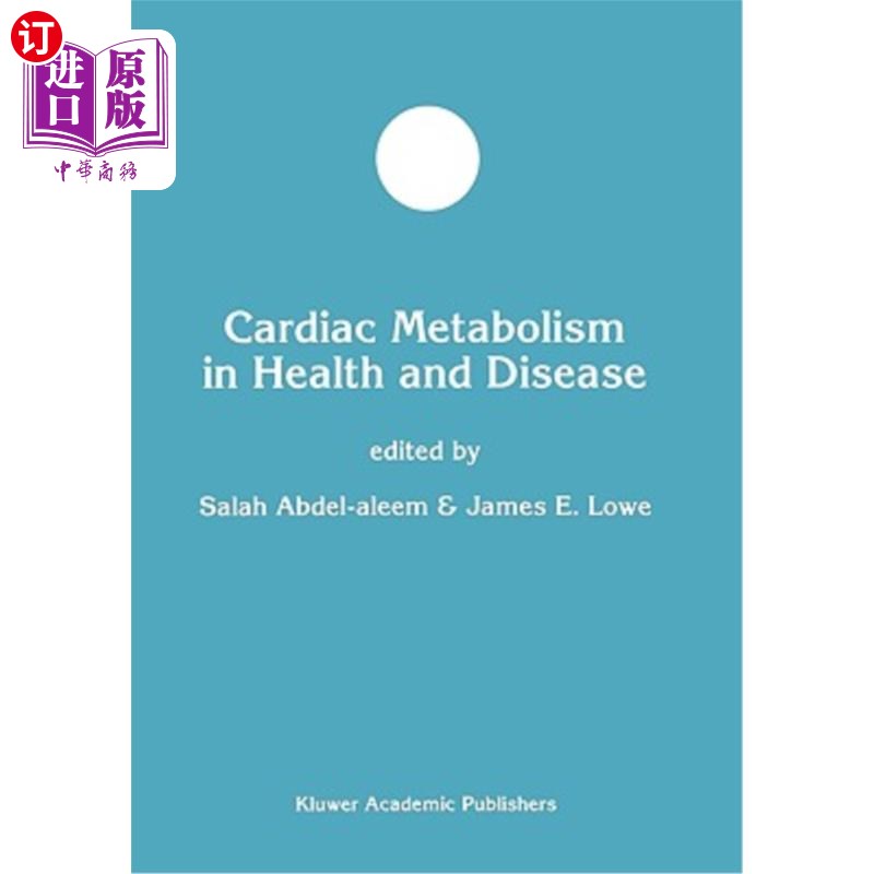海外直订医药图书Cardiac Metabolism in Health and Disease 心脏代谢与健康与疾病