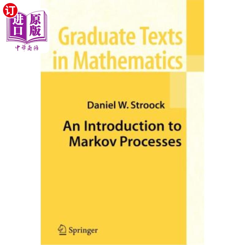 海外直订An Introduction to Markov Processes 马尔可夫过程简介