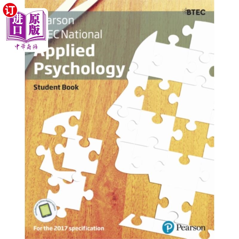海外直订BTEC National Applied Psychology Student Book + ... BTEC国家应用心理学学生手册+活动手册